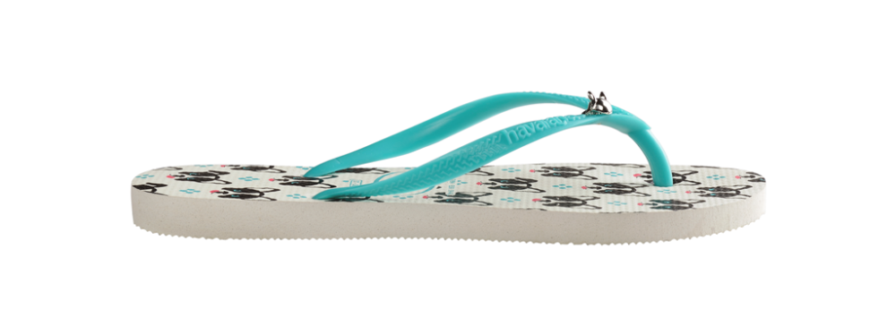 Havaianas Slim Pet, estampa da cachorro da raça Buldogue Francês. Foto: Divulgação