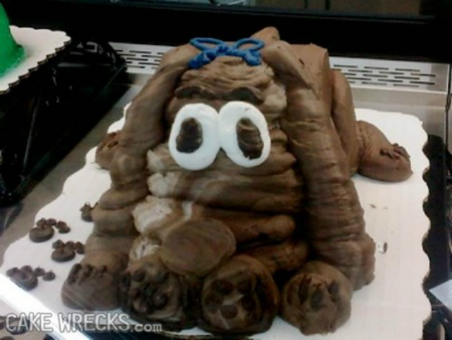 14 bolos em formato de cachorro que não saíram como o esperado 7 (Foto: Reprodução / Bark Post)