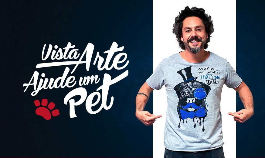 Alexandre Nero e Gianne Albertoni participam de campanha para ajudar cães abandonados 1 Alexandre Nero trabalhou numa boa causa. (Foto: Reprodução / Tisha)