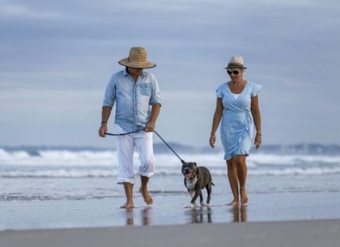 passeando na praia