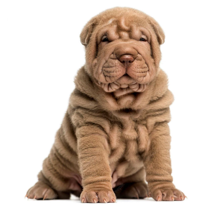 cachorro da raça sharpei