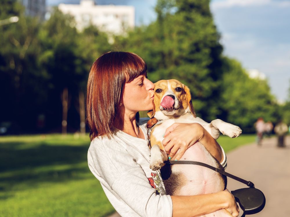 tutor com seu cão