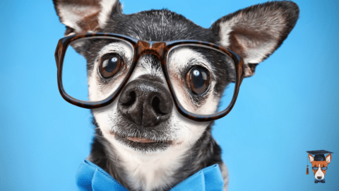 cachorro com óculos/ Nomes de cachorros inteligentes