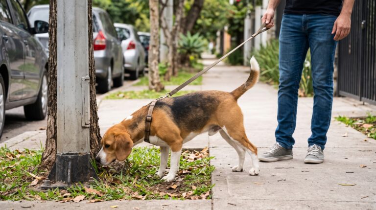 Cachorro Mijando