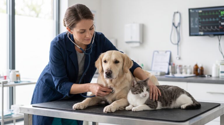 cão no hospital
